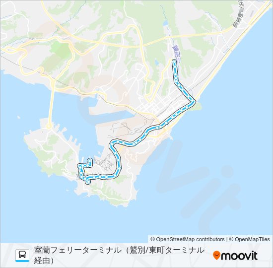 4 鷲別工大線 bus Line Map