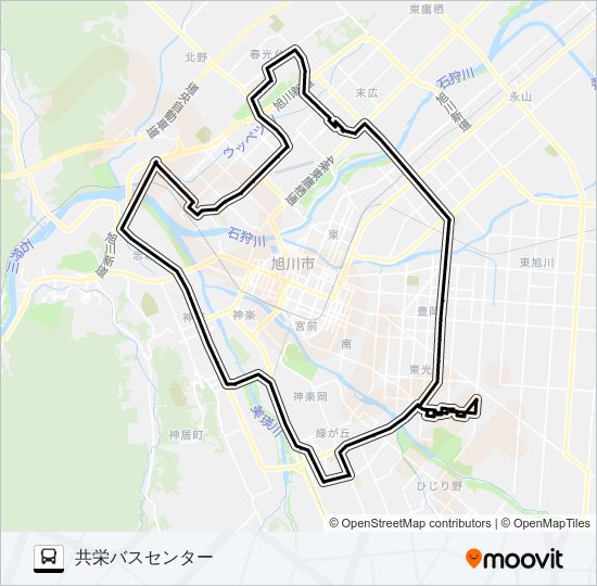 ９０２番 バスの路線図