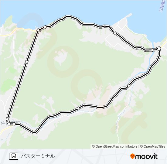 富武士線 バスの路線図