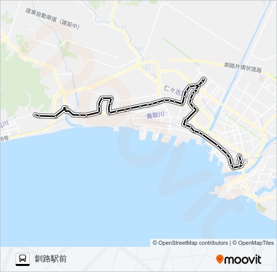 新富士新野線 Bus Line Map