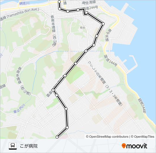 お買い物線 バスの路線図