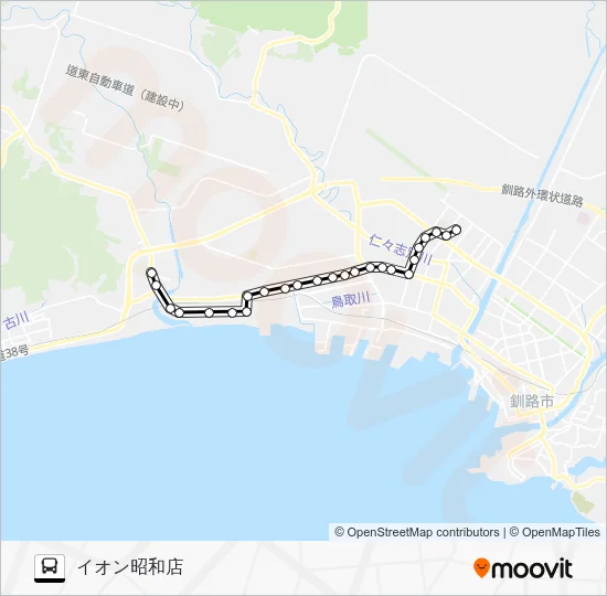 イオン高専線 Bus Line Map