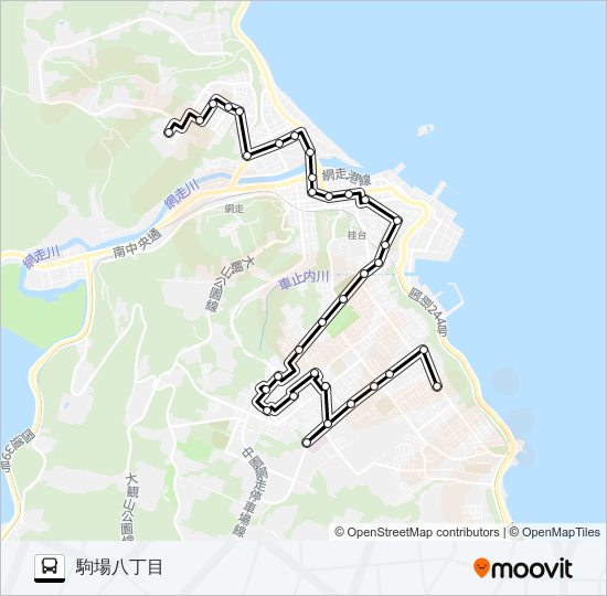 お買い物線 バスの路線図
