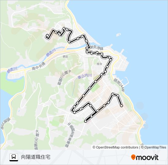 お買い物線 バスの路線図