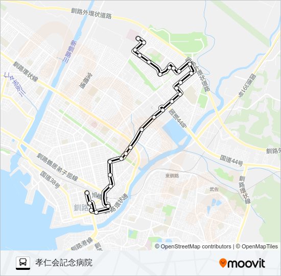 イオン美原線 バスの路線図