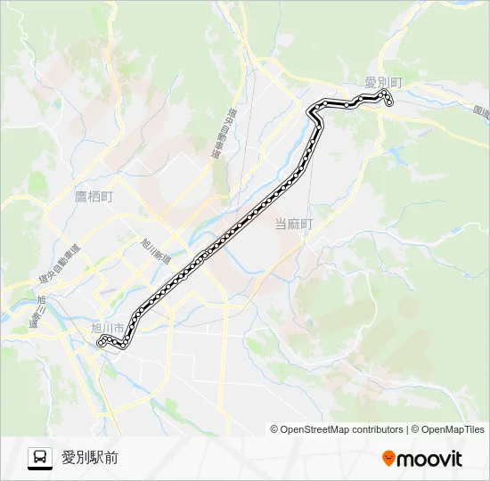 ７１番 Bus Line Map