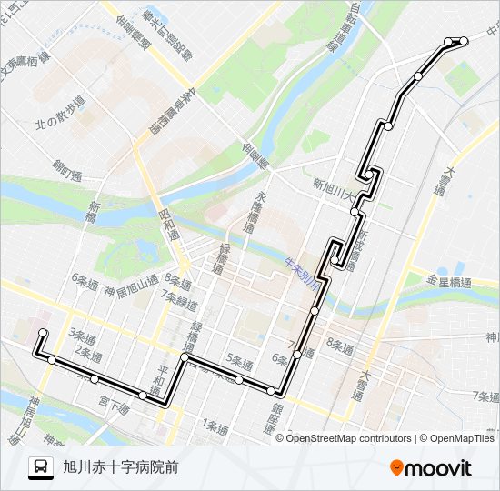 ７番 バスの路線図