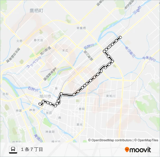 ６６５番 Bus Line Map