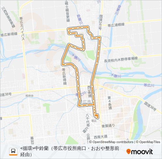 42 バスの路線図