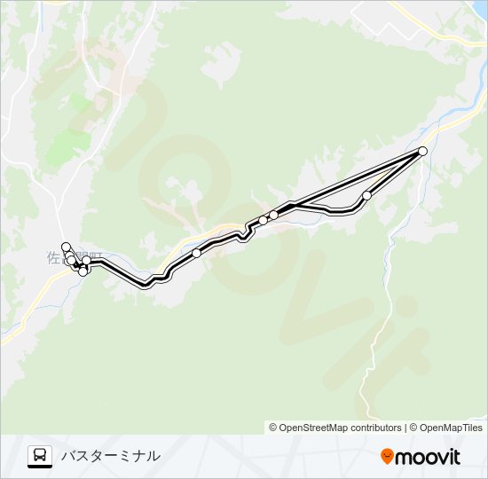 知来 Busの路線図