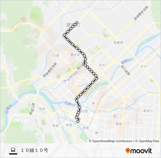 ２５番 バスの路線図