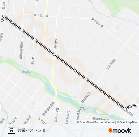 ６２番 bus Line Map