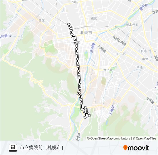 南４ bus Line Map