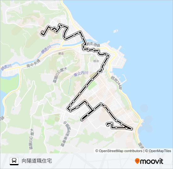 羽衣線 バスの路線図