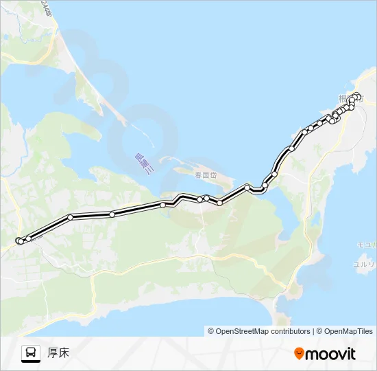 Atsubetsu Line Bus Line Map