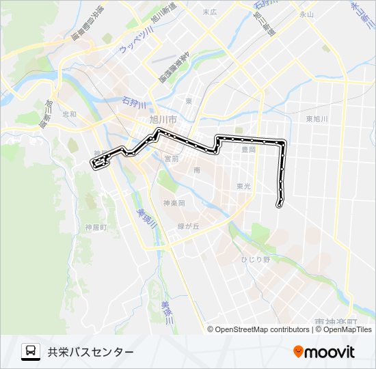 ９３番 バスの路線図