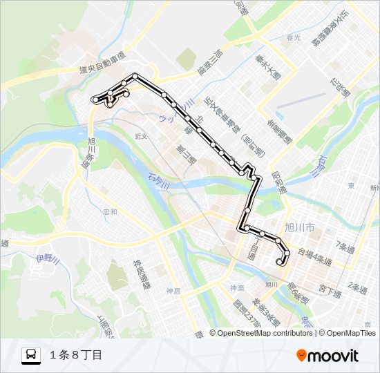 ２３番 バスの路線図