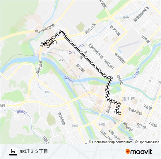 ２３番 bus Line Map