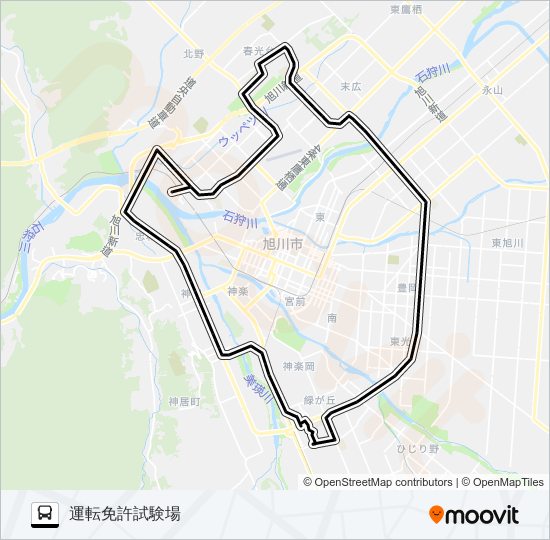 ９２１番 バスの路線図