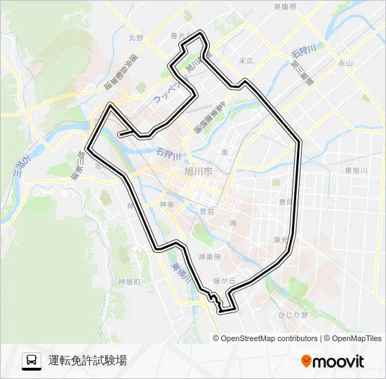 ９２１番 Bus Line Map