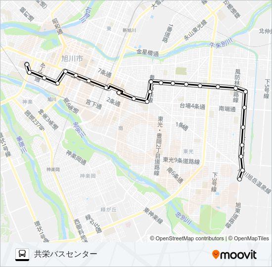 ９４番 bus Line Map