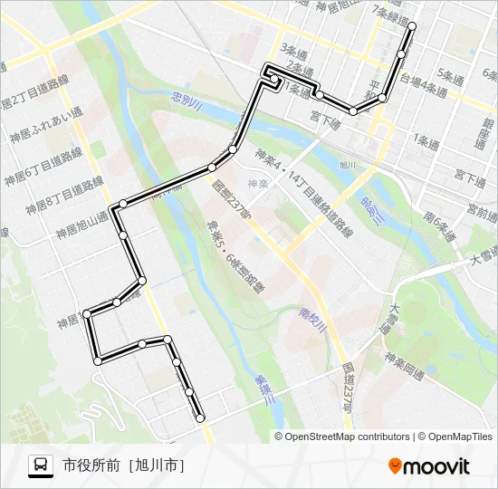 ５０番 Bus Line Map