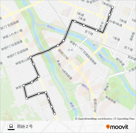 ５０番 Bus Line Map