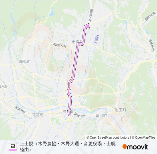 61 バスの路線図