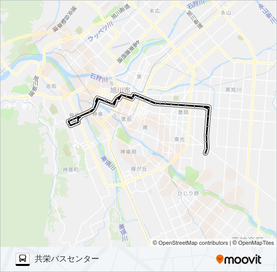 ９８番 バスの路線図