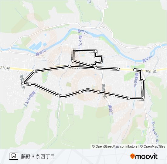 藤野循環バス バスの路線図