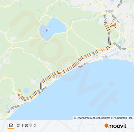 高速エアポート号 Bus Line Map