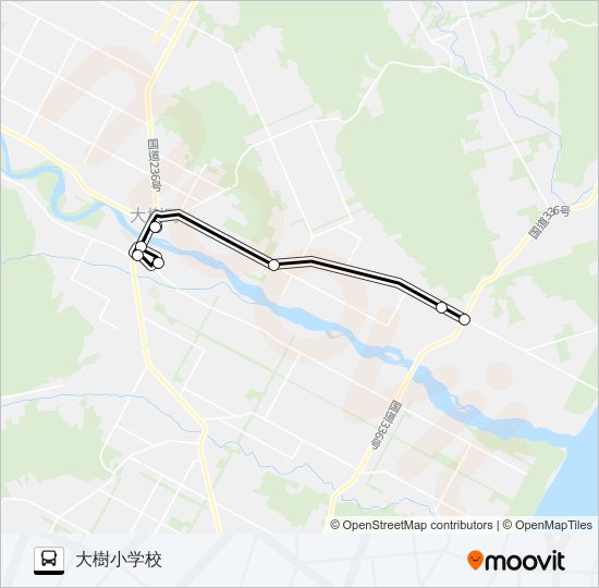 ２ バスの路線図