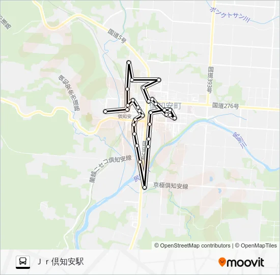 南北ルート Bus Line Map
