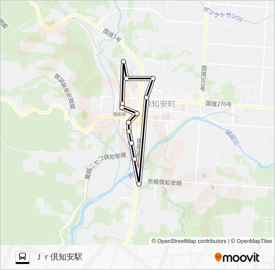 南北ルート Bus Line Map