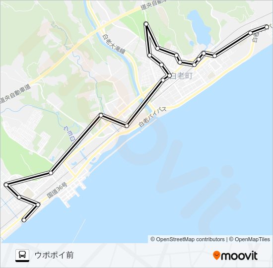 広域ピストン便 bus Line Map