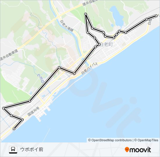 広域ピストン便 busの路線図