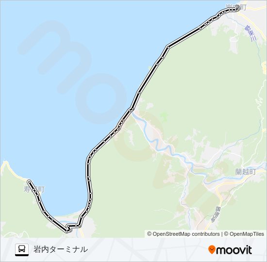 雷電線 バスの路線図