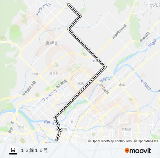 ６番 バスの路線図