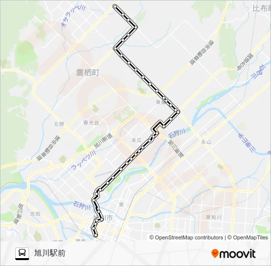 ６番 Bus Line Map