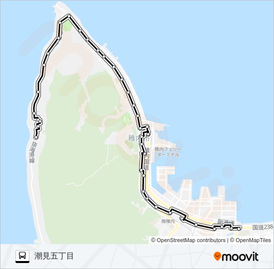 富士見線 バスの路線図