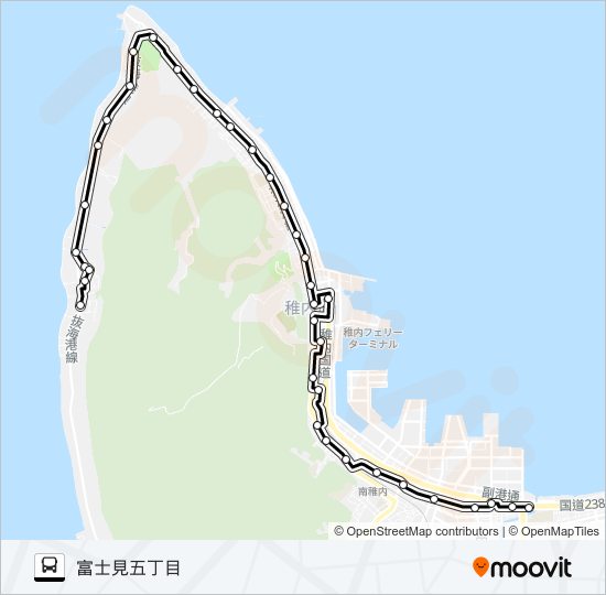 富士見線 バスの路線図