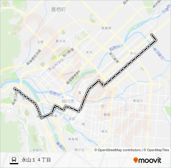 ６２番 Bus Line Map