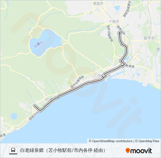 緑泉郷空港線 bus Line Map