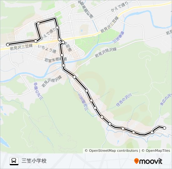 幌内線 bus Line Map