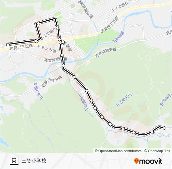 Horonai Line Bus Line Map