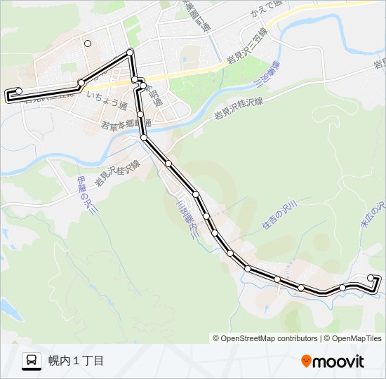 幌内線 bus Line Map