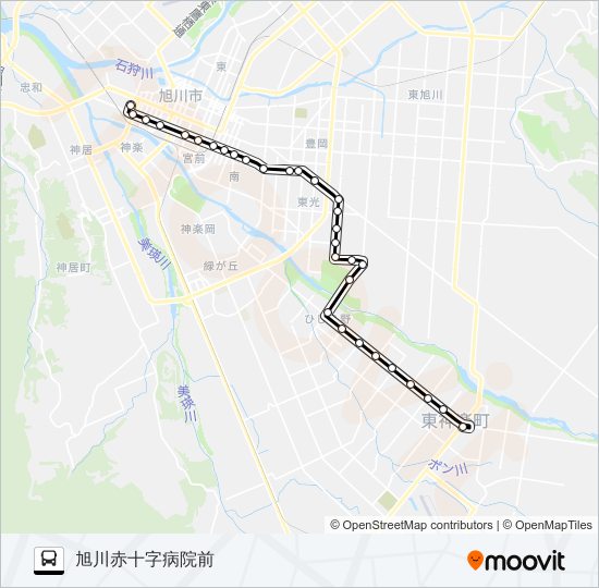 １７番 bus Line Map