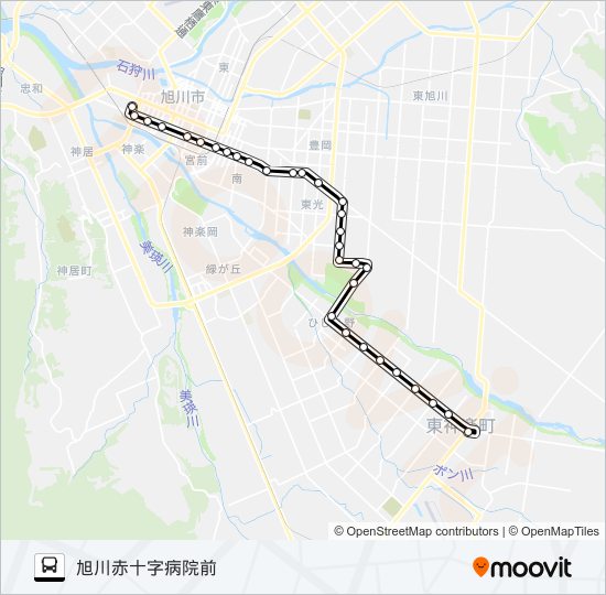 １７番 バスの路線図