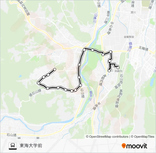 South 96 Bus Line Map