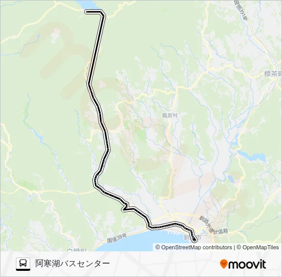 Akan Line [Summer Season] Bus Line Map